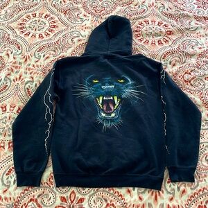 No.Hours® black hoodie (SMALL)